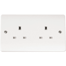 Click CMA032 13A 2 Gang Unswitched Socket Outlet