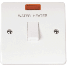 Click CMA042 20A DP Switch With Neon ‘Water Heater’ 