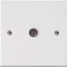 Click PRW065 Single Coaxial Socket Outlet 