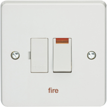 Crabtree 4827/3/FI 13A Switched Fused Connection Unit Neon (Fire)