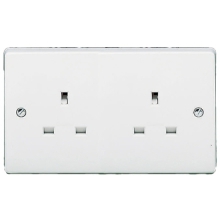 Crabtree 7257 13A Unswitched 2 Gang Socket
