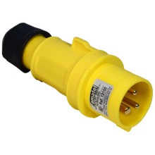 IP44 16A 2P+E 110v Yellow Connector