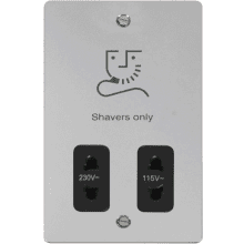 Click FPCH100BK 115/230V Shaver Socket Outlet 