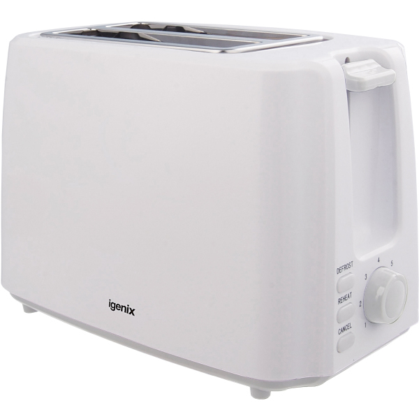 2 Slice Toaster - White