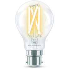 4lite WiZ Connected A60 B22 Filament Bulb Clear WiFi/BLE