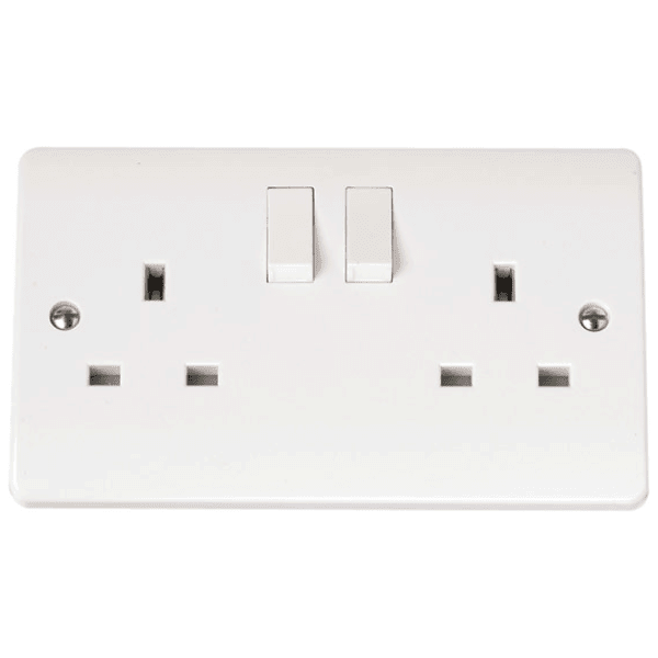 Click CMA036 13A 2 Gang DP Switched Socket Outlet 