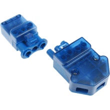 Click CT102C 250V 20A 3 Pin Flow Connector- Screw-Down Cord Grip 
