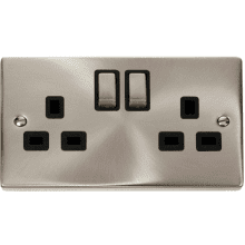 Click VPSC536BK 2 Gang 13A DP ‘Ingot’ Switched Socket Outlet 