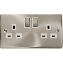 Click VPSC536WH 2 Gang 13A DP ‘Ingot’ Switched Socket Outlet 