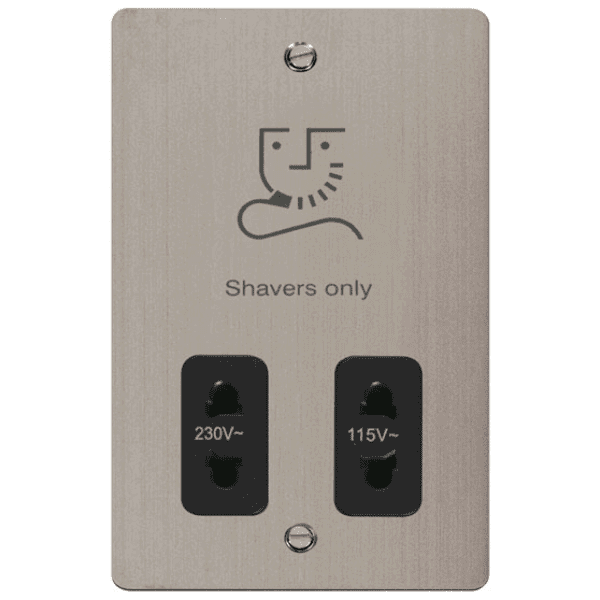 Click FPSS100BK 115/230V Shaver Socket Outlet 