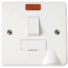 Click CMA052 13A Fused Connection Unit DP Switched With Flex Outlet Neon 
