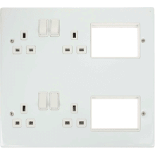 Click MP606PW Switched Socket 4x13A
