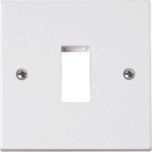 Click PRW401 1 Gang Switch Plate With 1 Module Aperture 