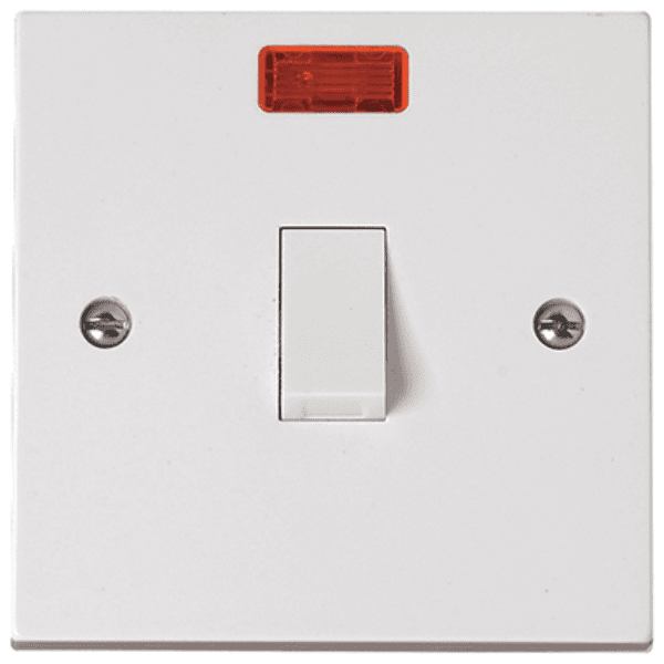 Click PRW023 1 Gang 20A DP Switch With Neon 