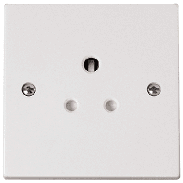 Click PRW038 1 Gang 5A Round Pin Socket Outlet