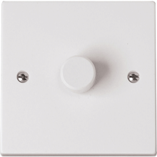 Click PRW140 1 Gang 2 Way 400Va Rotary Dimmer Switch 