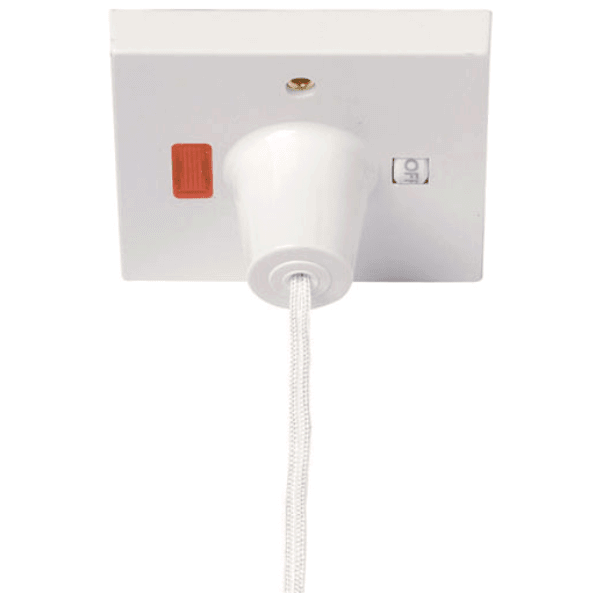 Click PRW211 50A DP Pullcord Switch With Mechanical On/Off And Neon 