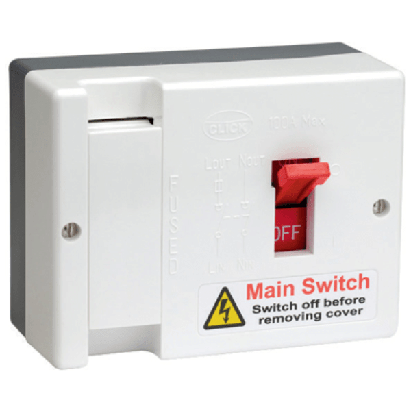 Click Scolmore DB750  100A Fused Mains Switch ( 100a HRC Fused Fitted )