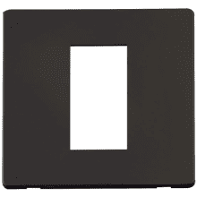 Click SCP310BK 1 Gang Plate Single Media Module Cover Plate - Black