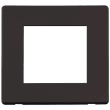 Click SCP311BK 1 Gang Plate Twin Media Module Cover Plate - Black
