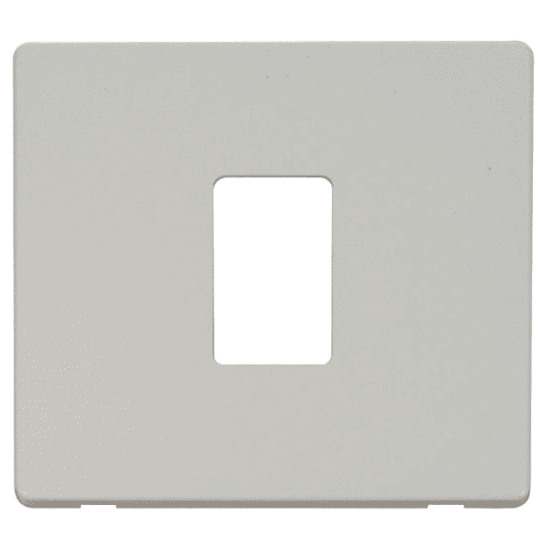 Click SCP401PW 1 Gang Single Aperture Cover Plate - White