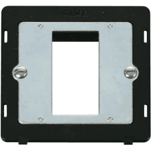 Click SIN310BK 1 Gang Plate Single Media Module Insert - Black