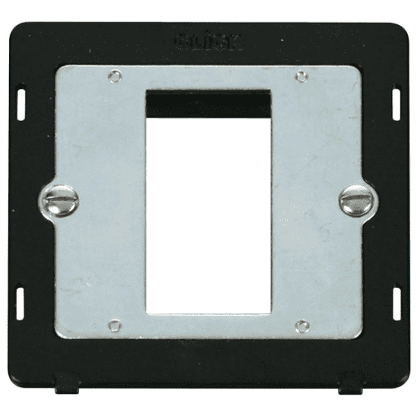 Click SIN310BK 1 Gang Plate Single Media Module Insert - Black