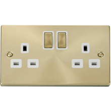 Click VPSB536WH 2 Gang 13A DP ‘Ingot’ Switched Socket Outlet 