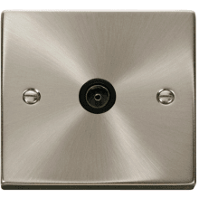 Click VPSC065BK Single Coaxial Socket Outlet 