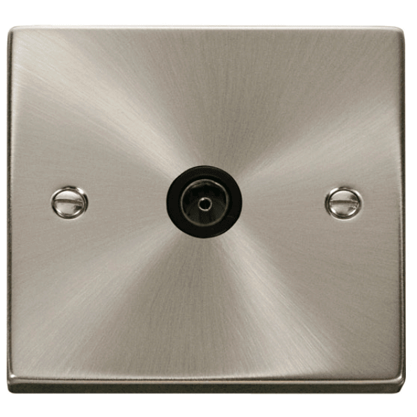 Click VPSC065BK Single Coaxial Socket Outlet 