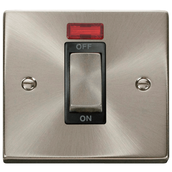 Click VPSC501BK Ingot 1 Gang 45A DP Switch With Neon 