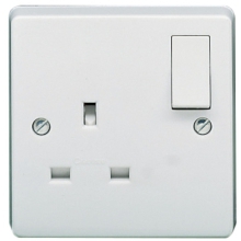 Crabtree 4304/D 13A 1 Gang DP Switched Socket