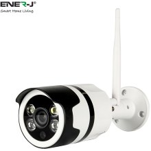 ENERJ Smart Outdoor Bullet IP Camera 1080P, IP66, 2 Way Audio, Night Vision