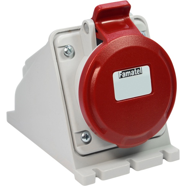 IP44 16A 3P+E 415v Red Horizontal SW/Interlocked Socket