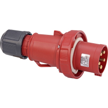 IP67 63A 3P+N+E 415v Red  Connector
