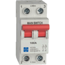 Lewden GMS1002P Main Switch DP 100A