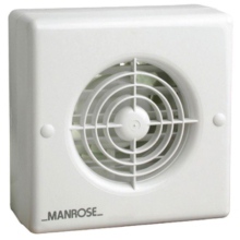 Manrose XF100AT 150mm 6" Automatic Wall & Ceiling Fan with Timer 
