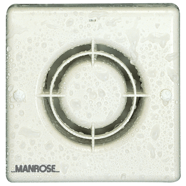 Manrose XF100HPLV 100mm 4" Low Voltage Bathroom Fan With Pull Cord 