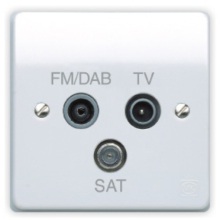MK K3553DABWHI Socket TV/FM Satel/DAB