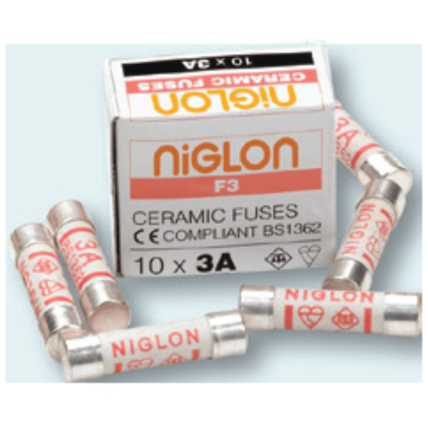 Niglon F10 10A Plug Top Fuses - Pack of 10