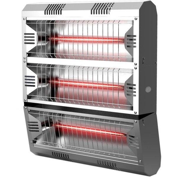 Riviera 6KW Infrared Outdoor Heater IPX5, Silver