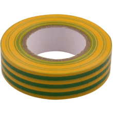 VIAS Yellow & Green Tape 19mmx33m Roll PVC