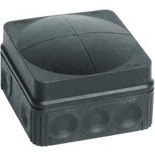 Wiska 10061999 IP66 Combi Box Black 76X76X51